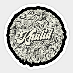 Vintage Circle - Khalid Sticker